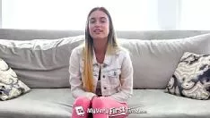 Play The Blonde Tricks And Does Not Swallow Cum Spit It
