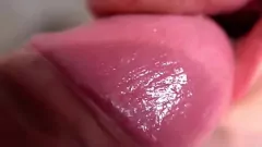 Fetiche de batom vermelho: Boquete intenso e Creampie cremosa Doggystyle