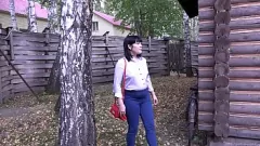 Play Public Fetish Orgasm: Brunette's Anal Adventure in Tight Jeans