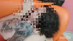 Bareback Buddy's grote witte lul in geschoren BBW's kont - Hete amateurvrouwenactie