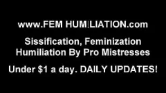 Abspielen Demütigender Sissy Boy in Dessous - Pov Fetische Domina -Erfahrung