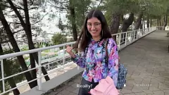 Play Street Pickup Teen Gets Facial and Cum on Glasses