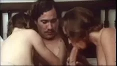 Sex With Daddy Giving Blowjob To Both Daughters Who Don't Know How To Suck Cock